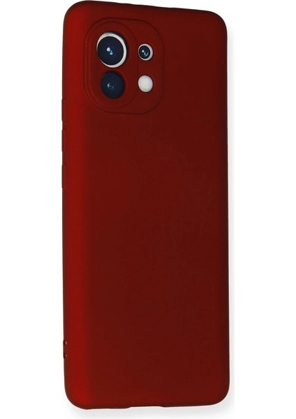 Buğz Xiaomi Mi 11 Kılıf First Silikon - Bordo fiyatları
