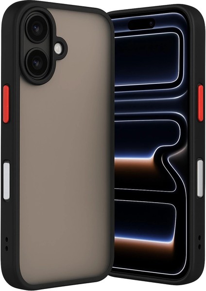 Buğz Iphone 17 Kılıf Montreal Silikon Kapak - Siyah