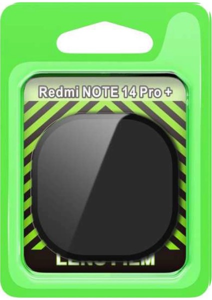 Buğz Xiaomi Redmi Note 14 Pro Plus Raze Metal Kamera Lens - Siyah