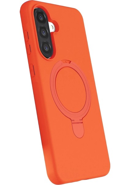 Buğz Samsung Galaxy A26 Regal Magsafe Standlı Kapak - Turuncu modelleri