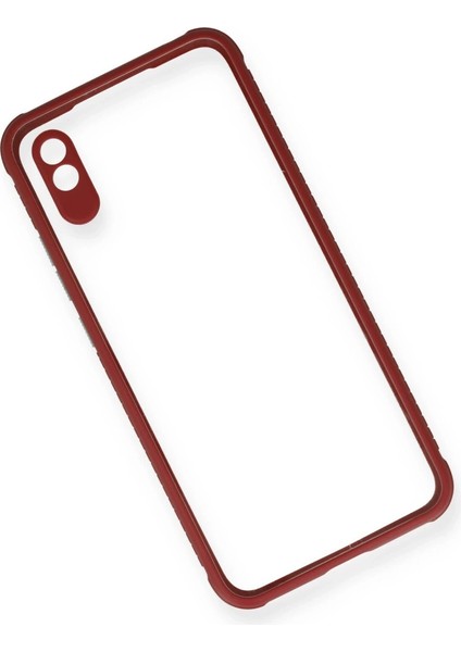 Buğz Xiaomi Redmi 9A Kılıf Miami Şeffaf Silikon - Fuşya modelleri