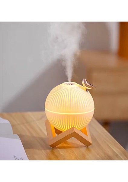 🕊️ Şık Kuş Tasarımlı Ultrasonik Hava Nemlendirici & Aromaterapi Difüzörü – LED Gece Lambalı