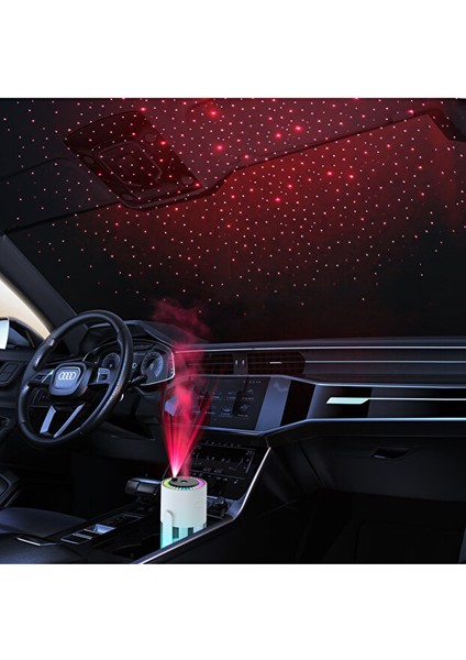 Yıldızlı Projektör Görünümlü Hava Nemlendirici - Buhar Makinası | Araç & Ev Buhar Makinesi fiyatları