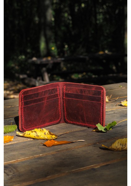 Deri Erkek Modern Cüzdan - Hakiki Dana Derisi - El Işçiliği modelleri