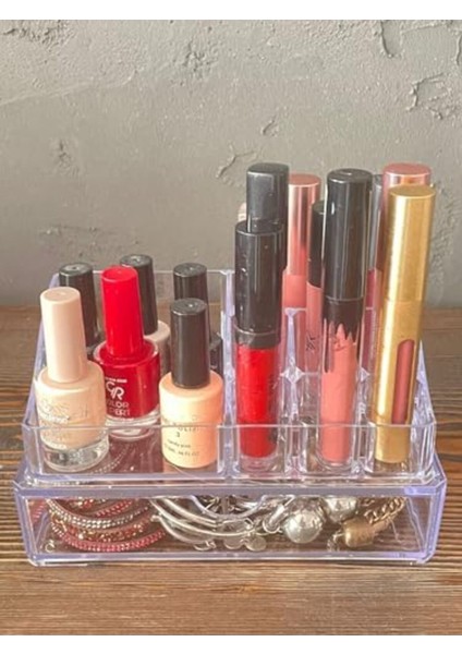 Çekmeceli Çok Renkli Piramit Kozmetik Düzenleyici Organizer 1155328 modelleri