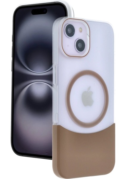 Buğz Joko Iphone 14 Velar Magsafe Kapak - Çöl Titanyum