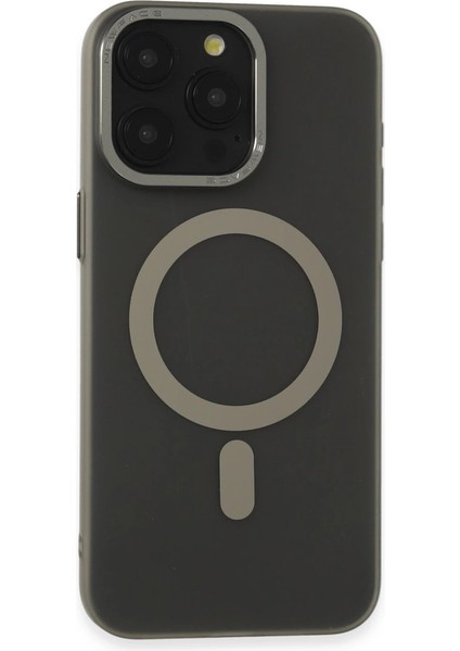 Buğz Iphone 15 Pro Max Kılıf Lodos Magneticsafe Mat Kapak - Titan Gri
