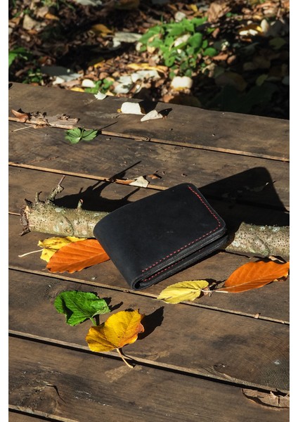 Deri Erkek Modern Cüzdan - Hakiki Dana Derisi - El Işçiliği modelleri