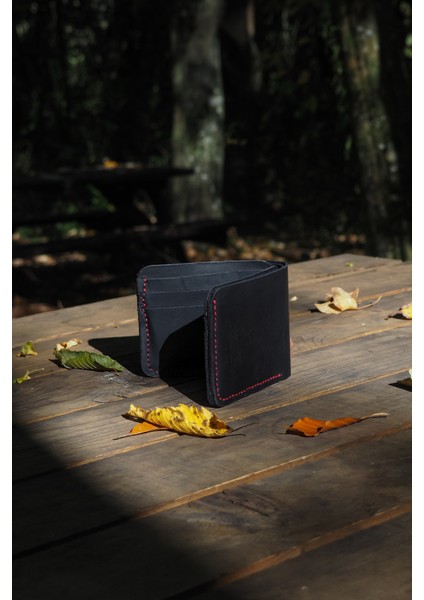 Deri Erkek Modern Cüzdan - Hakiki Dana Derisi - El Işçiliği fırsatları