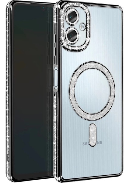 Buğz Samsung Galaxy A06 Joke Simli Magneticsafe Kılıf - Siyah