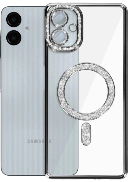 Buğz Samsung Galaxy A06 Joke Simli Magneticsafe Kılıf - Siyah indirimleri