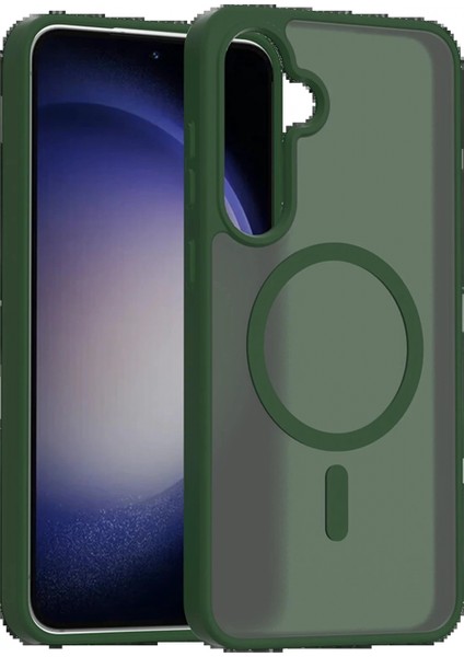 Samsung Galaxy A17 5g Jota Magsafe Kapak - Koyu Yeşil