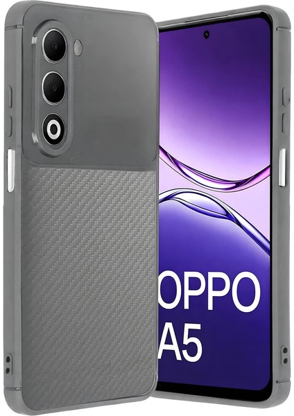 Buğz Oppo A5 4g Auto Focus Karbon Kapak - Gri