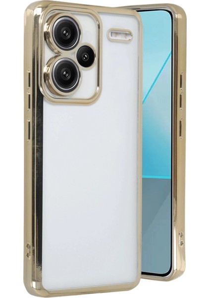 Buğz Xiaomi Redmi Note 13 Pro Plus Kılıf Razer Lensli Silikon - Gold