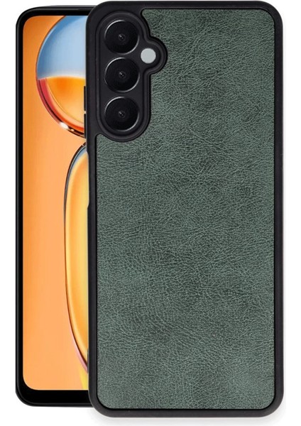 Buğz Samsung Galaxy A26 Kılıf Aras Deri Kapak - Koyu Yeşil