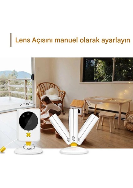 Buğz Akıllı Bebek Kamerası Monitörlü Karşılıklı Konuşma Özellikli Sıcaklık Izleme 2.4 Inç Bebek Kamerası fırsatları