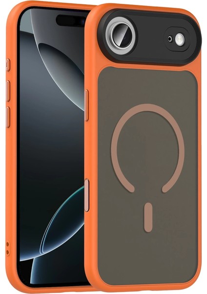 Buğz Joko Apple Iphone 17 Air Megane Magsafe Kapak - Turuncu