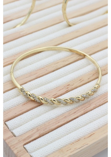 Stil Incisi/xupıng Jewelry Nova Zirkon Taşlı Kelepçe