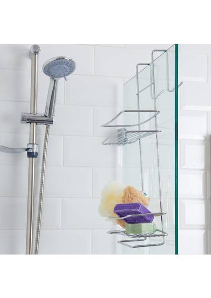 Gri Duşakabin Şampuanlık, Şık ve Kullanışlı Banyo Aksesuarı fiyatları