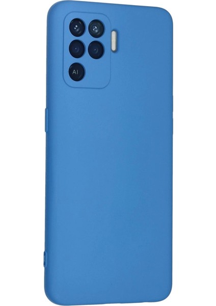 Buğz Oppo Reno 5 Lite Kılıf Nano Içi Kadife Silikon - Mavi fiyatları