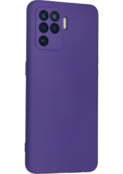 Buğz Oppo Reno 5 Lite Kılıf Nano Içi Kadife Silikon - Mor fiyatları