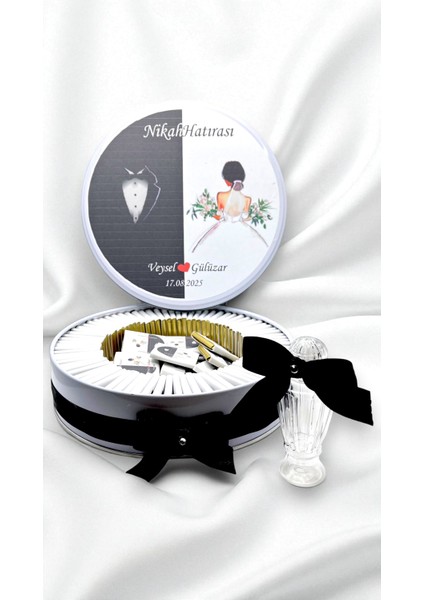 Isme Özel Gelin Damat Nişan-Nikah-Düğün Hatırası Hediyelik Çikolata