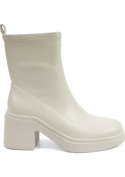 Inci Incı Nayla 5pr Bej Kadın Topuklu Bot