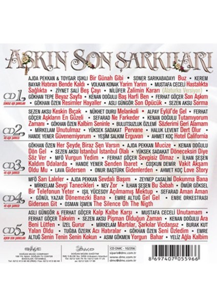 Dikkat CD Various – Aşkın Son Şarkıları (66 Aşk Şarkısı) Dikkat CD fiyatları