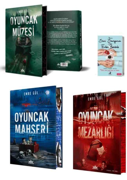 Oyuncak Mahşeri, Oyuncak Müzesi, Oyuncak Mezarlığı Yan Boyamalı 3 Kitap Ciltli Emre Gül Seti