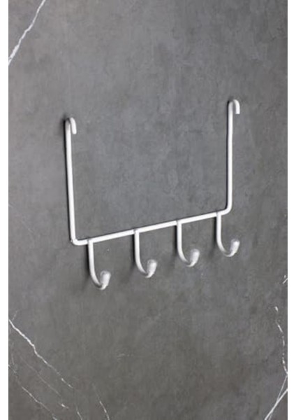 Beyaz Termoplastik Kaplamalı Banyo Köşeliği, Raf ve Askılığa Uyumlu, Çok Renkli