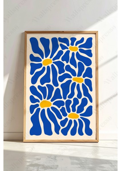 Soyut Minimalist Ahşap Çerçeveli Tablo - Tablo - Duvar Tablosu - Mutfak Tablo - Salon Tablo