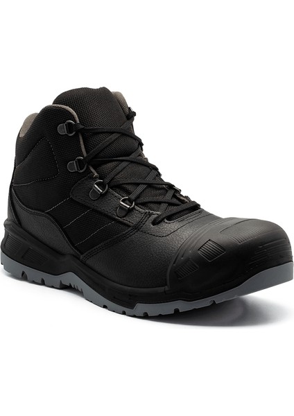 Garsport Felix Mid 3 S3 Siyah Deri Çelik Burun Kevlar Ara Taban Bot