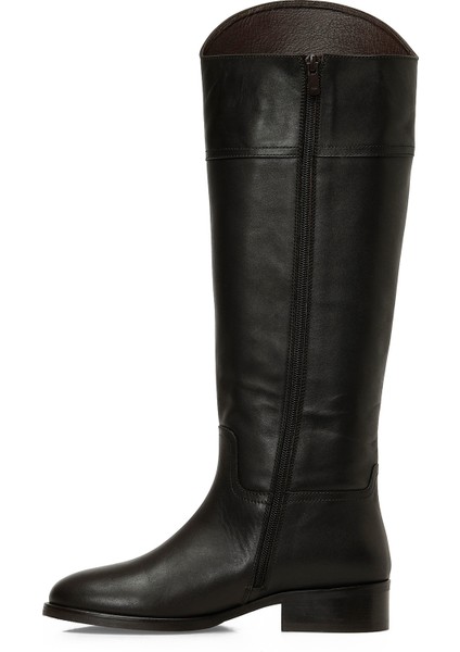 Vusıa 5pr Kahverengi Kadın Düz Çizme modelleri