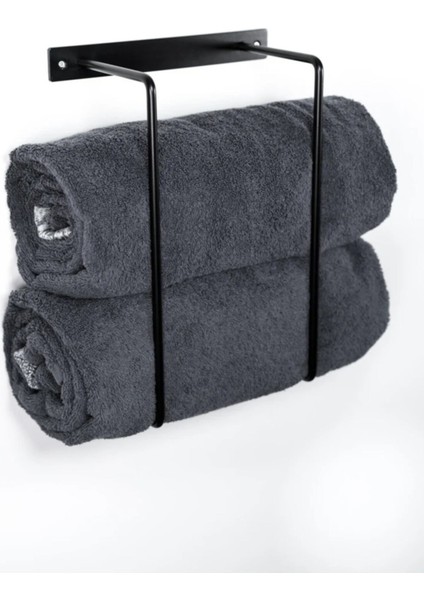 Şık Siyah Metal Banyo Havluluk ve Askısı, Düzenleyici Parça modelleri