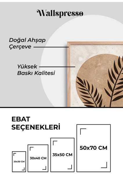 Bohem 3'lü Tablo Seti - Ahşap Çerçeveli Tablo - Duvar Tablosu - Üçlü Tablo - Salon Yatak Odası Tablo modelleri