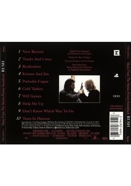 Dikkat CD Eric Clapton – Music From The Motion Picture Soundtrack - Rush Dikkat CD fiyatları