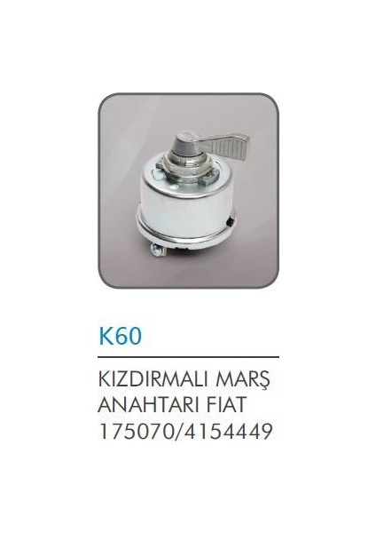 Kızdırma'lı Marş Anahtarı Fıat 480