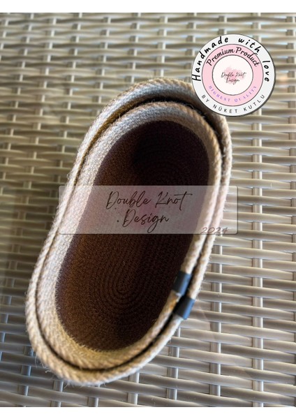 2li Oval Ekmek Sepeti / Organizer / Hasır Jüt Tress Sepet Hediyelik Supla Amerikan Servis Tamamlayıc modelleri