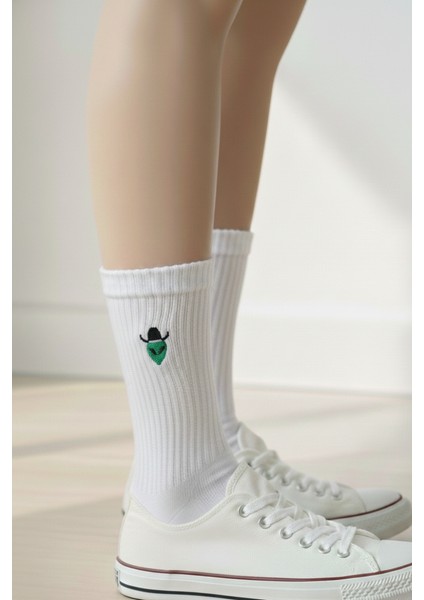 Kızgın Boğalar Çılgın Kovboy Uzaylı Nakışlı Sevimli Yazlık Kışlık Pamuklu Soket 3 Çift Çorap Seti. fırsatları