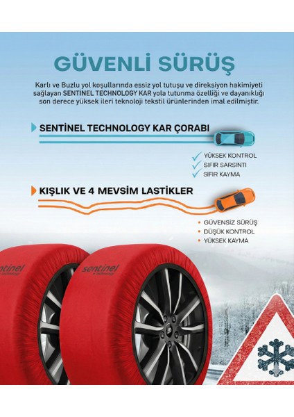 Karyus Pratik Kar Çorabı - x Large- Jant Çizmez Kolay Montaj - modelleri