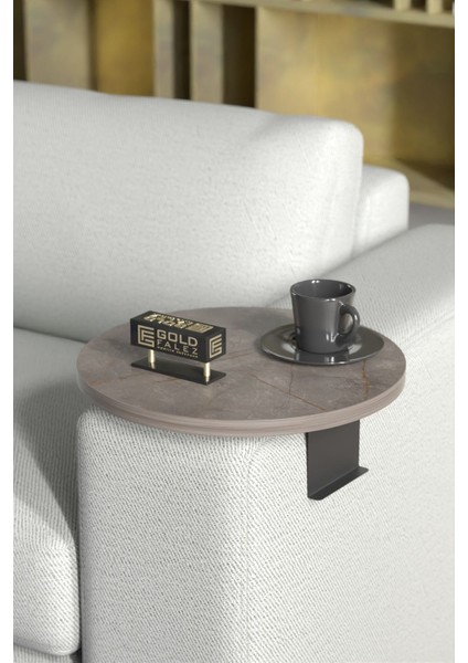 Yan Sehpa Ayarlanabilir Tepsi Dekoratif Modern Tepsi Koltuk Sehpası Gordion