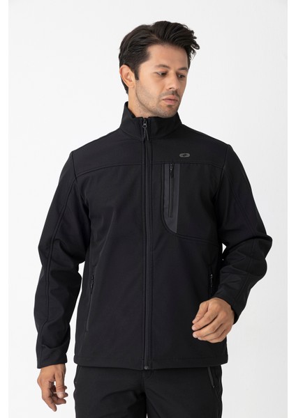 Siyah Erkek Su Geçirmez Softshell Outdoor Mont / Ceket - 5039-10 fiyatları
