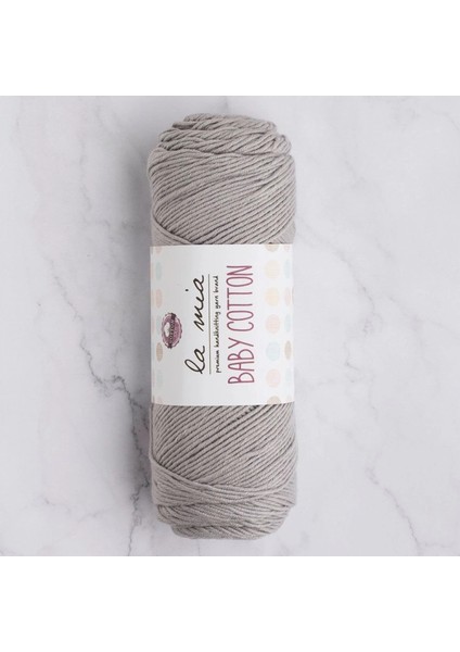 La Mia Baby Cotton Gri El Örgü Ipi - L031 - 33631