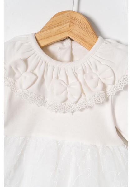 Kız Bebek Mevlütlük Elbise Bandanalı Dantelli ELB1072 fiyatları