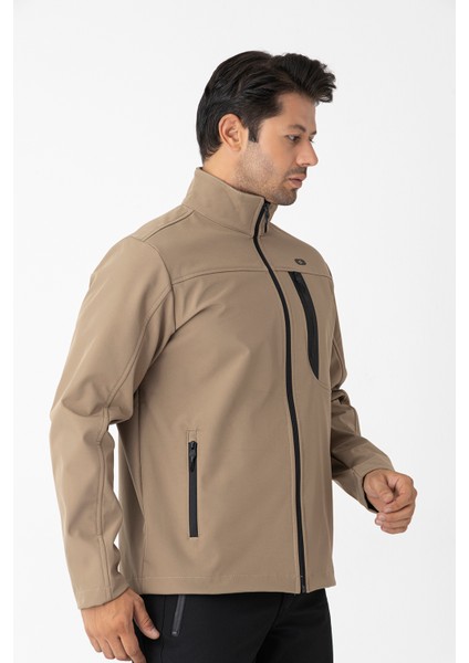 Bej Erkek Su Geçirmez Softshell Outdoor Mont / Ceket - 5039-02 modelleri