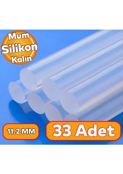 Kalın Mum Silikon 11.2 mm Sıcak Silikon Çubuğu Mum 1 kg