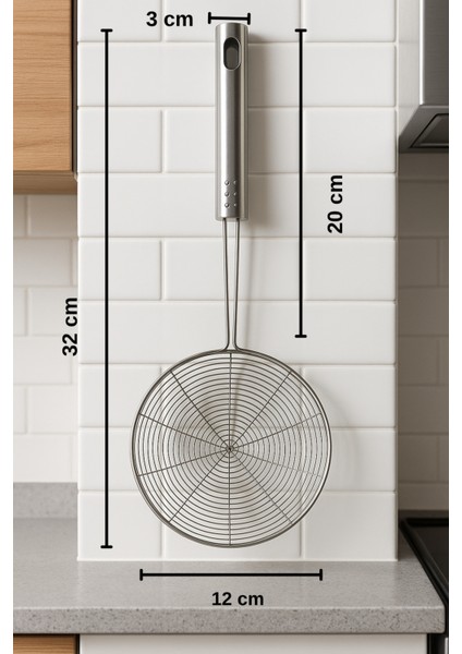 Paslanmaz ve Kararmaz Çelik Kevgir 12 cm fiyatları
