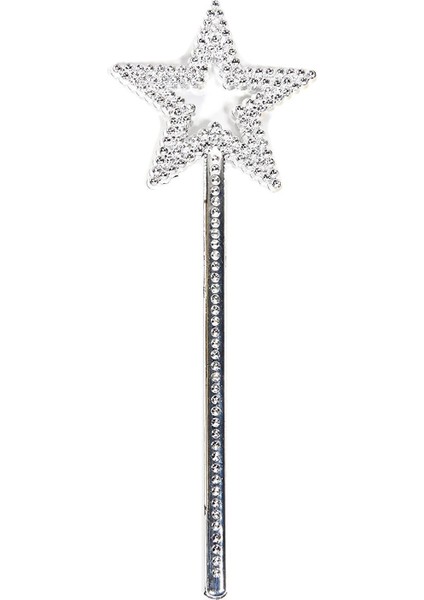 Buğz Yıldız Model Peri Asası Melek Asası Prenses Asası Metalize Gümüş Renk