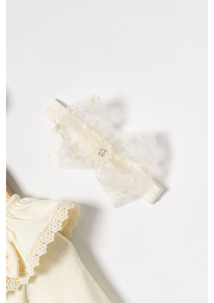 Kız Bebek Mevlütlük Elbise Bandanalı Dantelli ELB1072 fiyatları