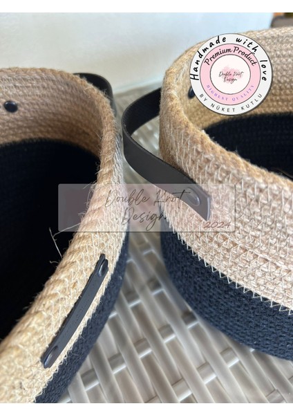 2li Jüt Oval Hasır Sepet Takımı Çok Amaçlı Düzenleyici Sepet Organizer / indirimleri